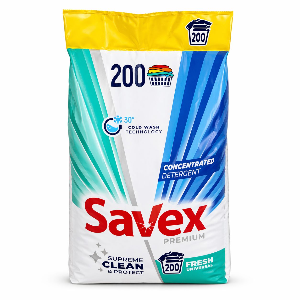 Detergent de rufe pudra Savex Premium Fresh Universal 200 spalari