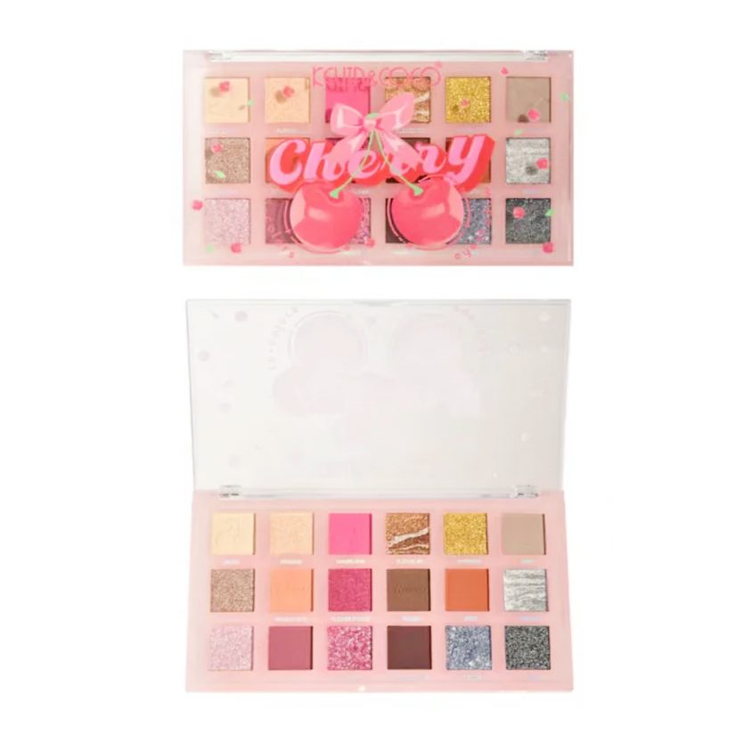 Paleta Farduri de Pleoape Kevin&Coco Cherry Glam 18 Nuanțe