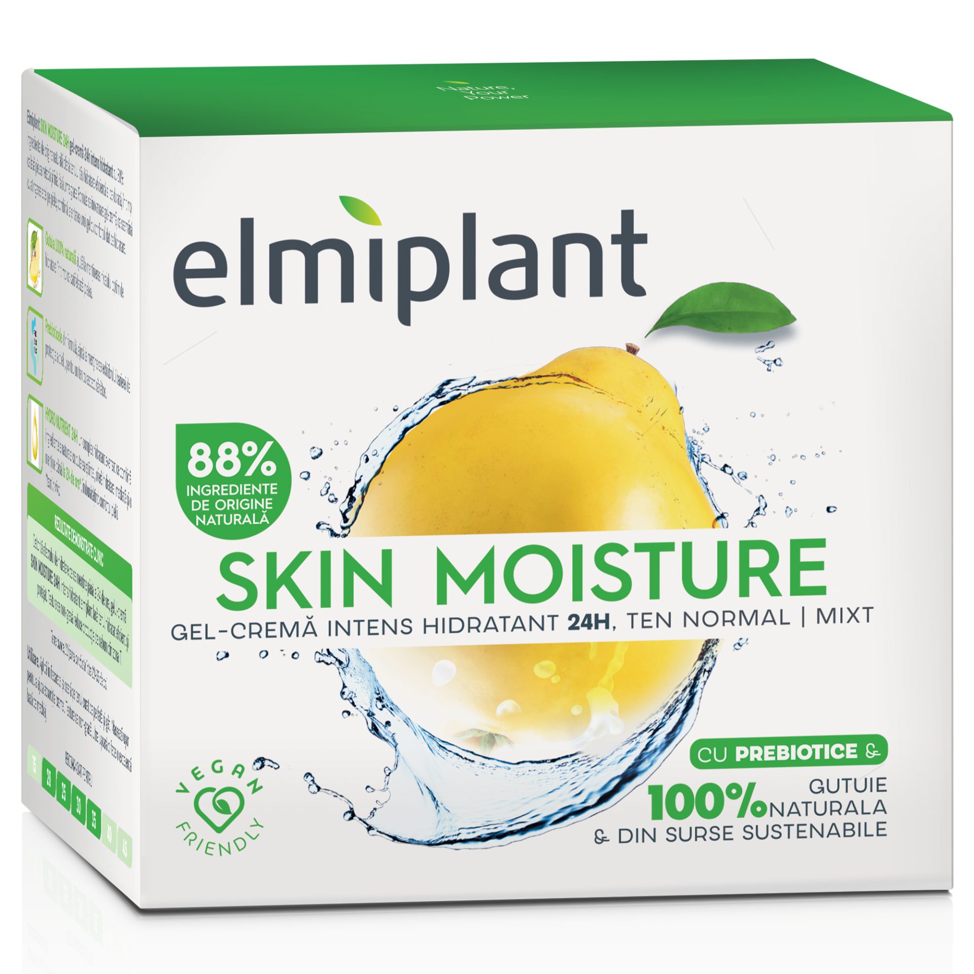 Crema Hidratantă de Zi Elmiplant Skin Moisture 25+ Pentru Ten Normal/Mixt