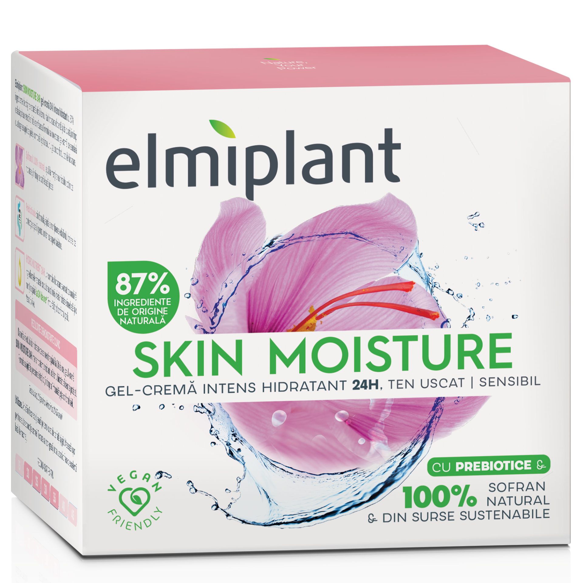Crema Nutritivă de Zi Elmiplant Skin Moisture 25+ pentru ten uscat și sensibil