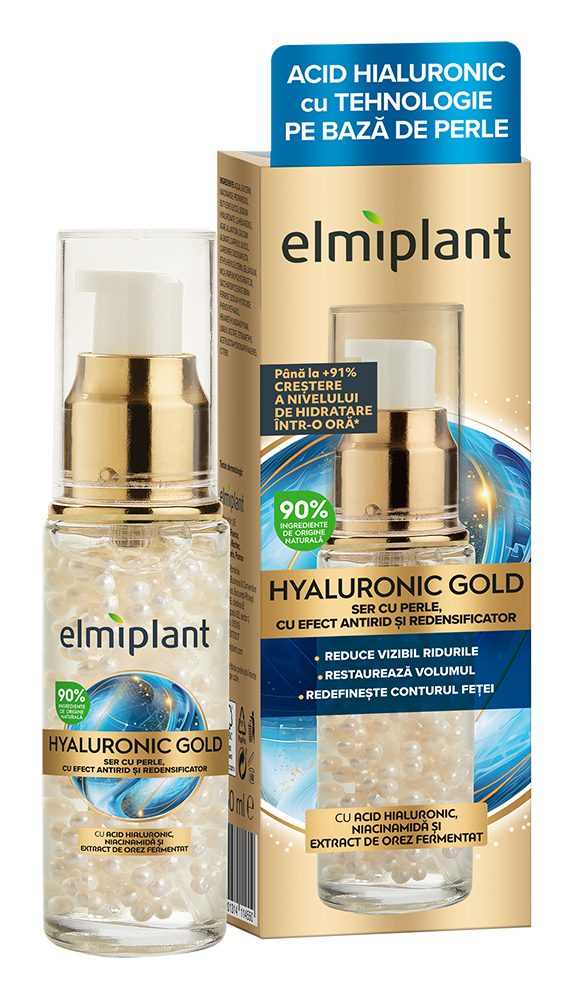 Detaliu Ser Hyaluronic Gold Elmiplant