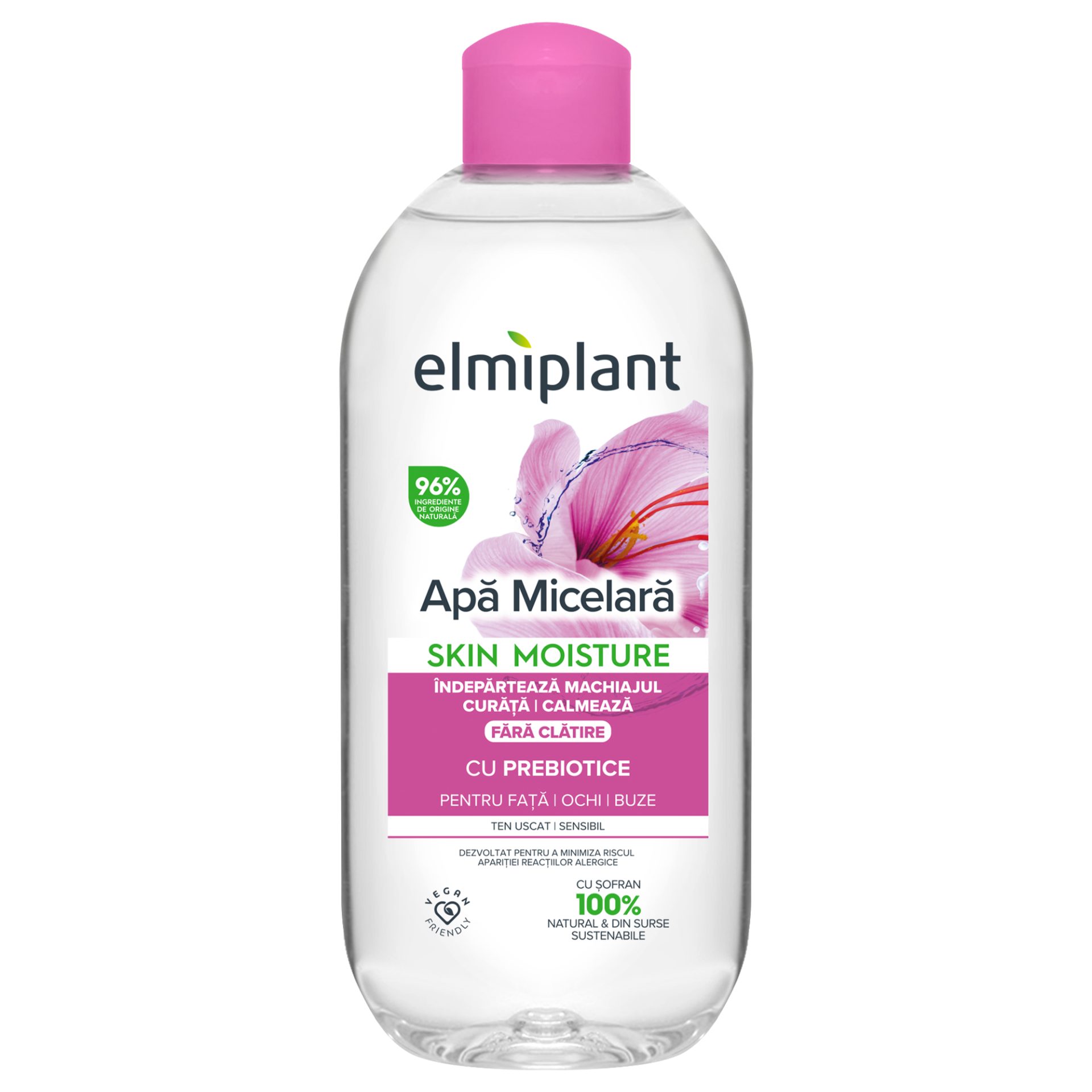 Apă Micelară Elmiplant Pentru Ten Uscat și Sensibil 400 ml