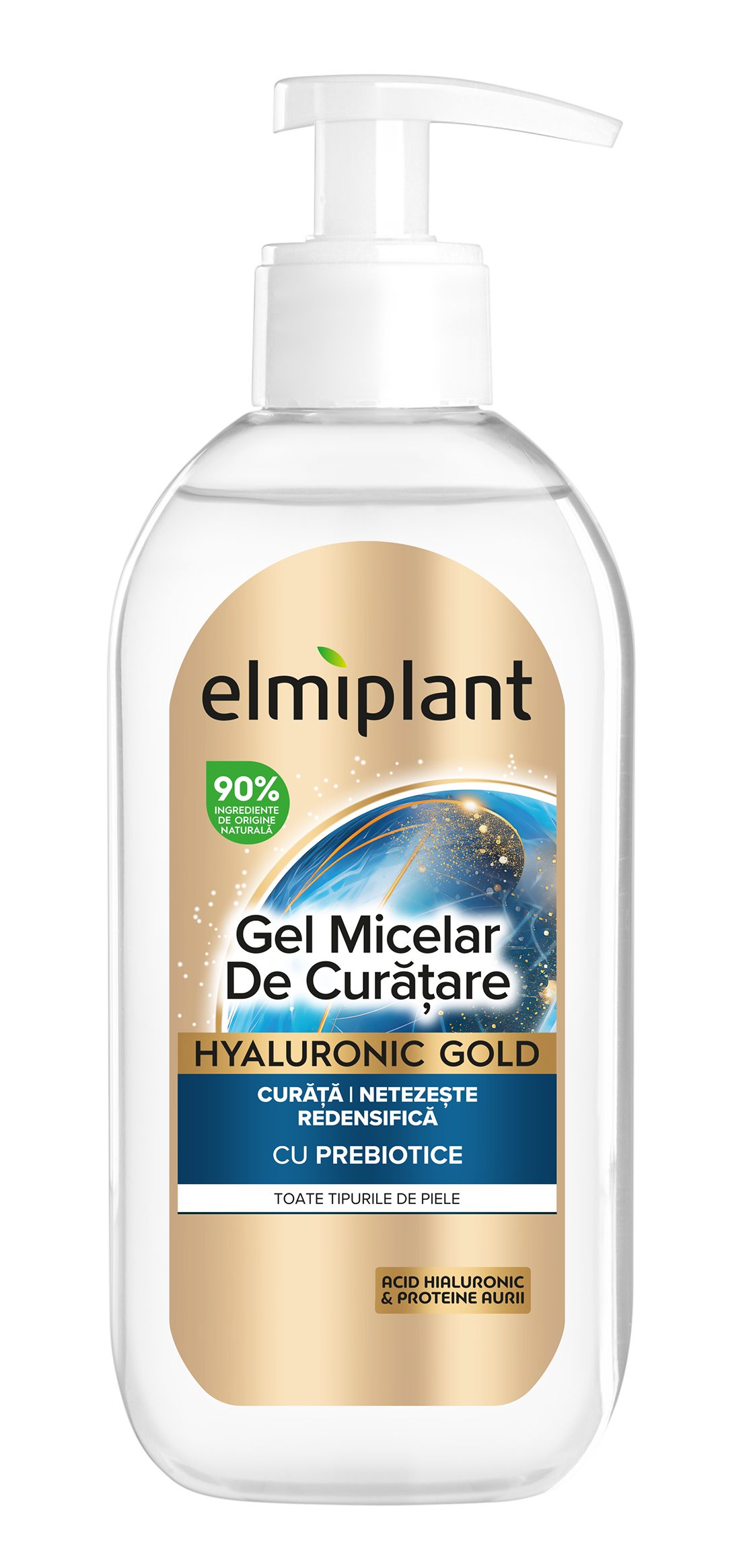 Gel Micelar Elmiplant Hyaluronic Gold 200 ml