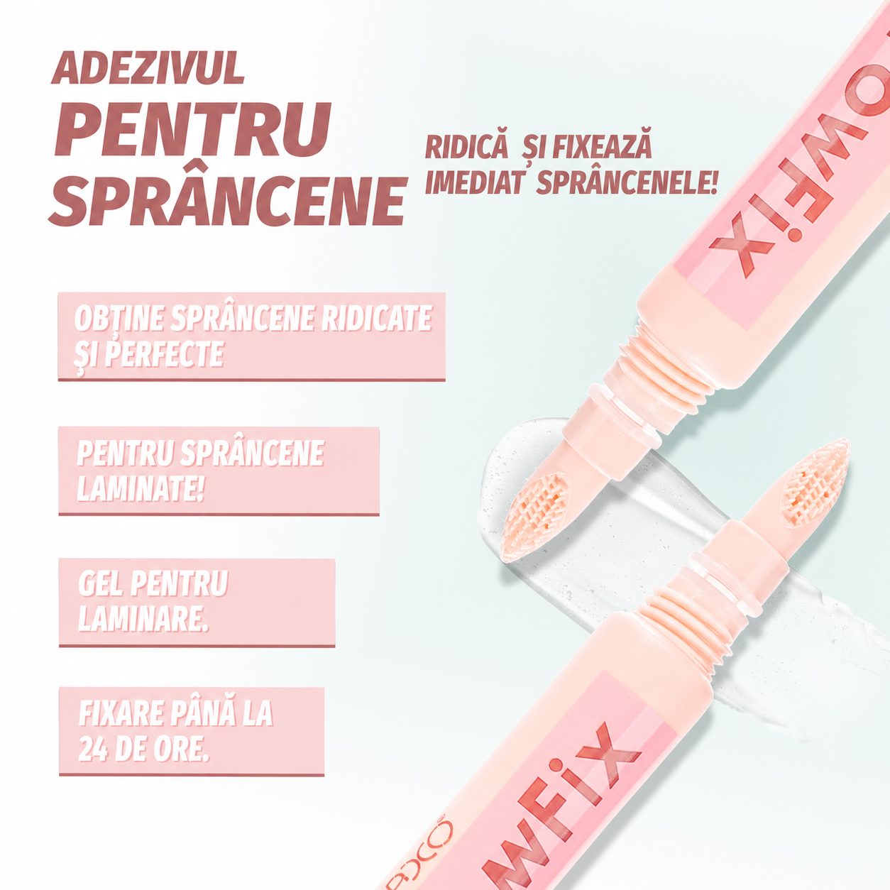 Finisaj și rezultat Gel Brow Fix