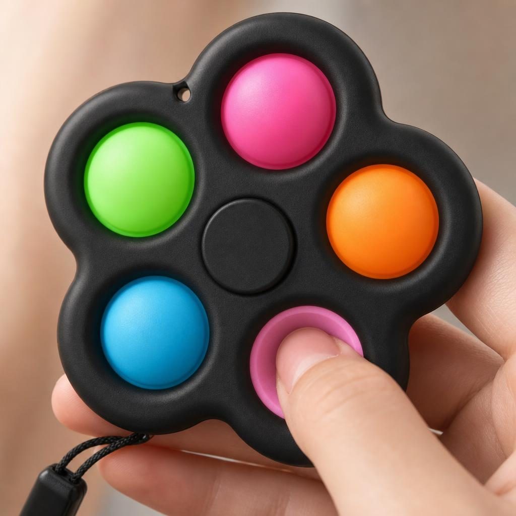 Jucarie fidget toy spinner Simple Dimple prezentare produs