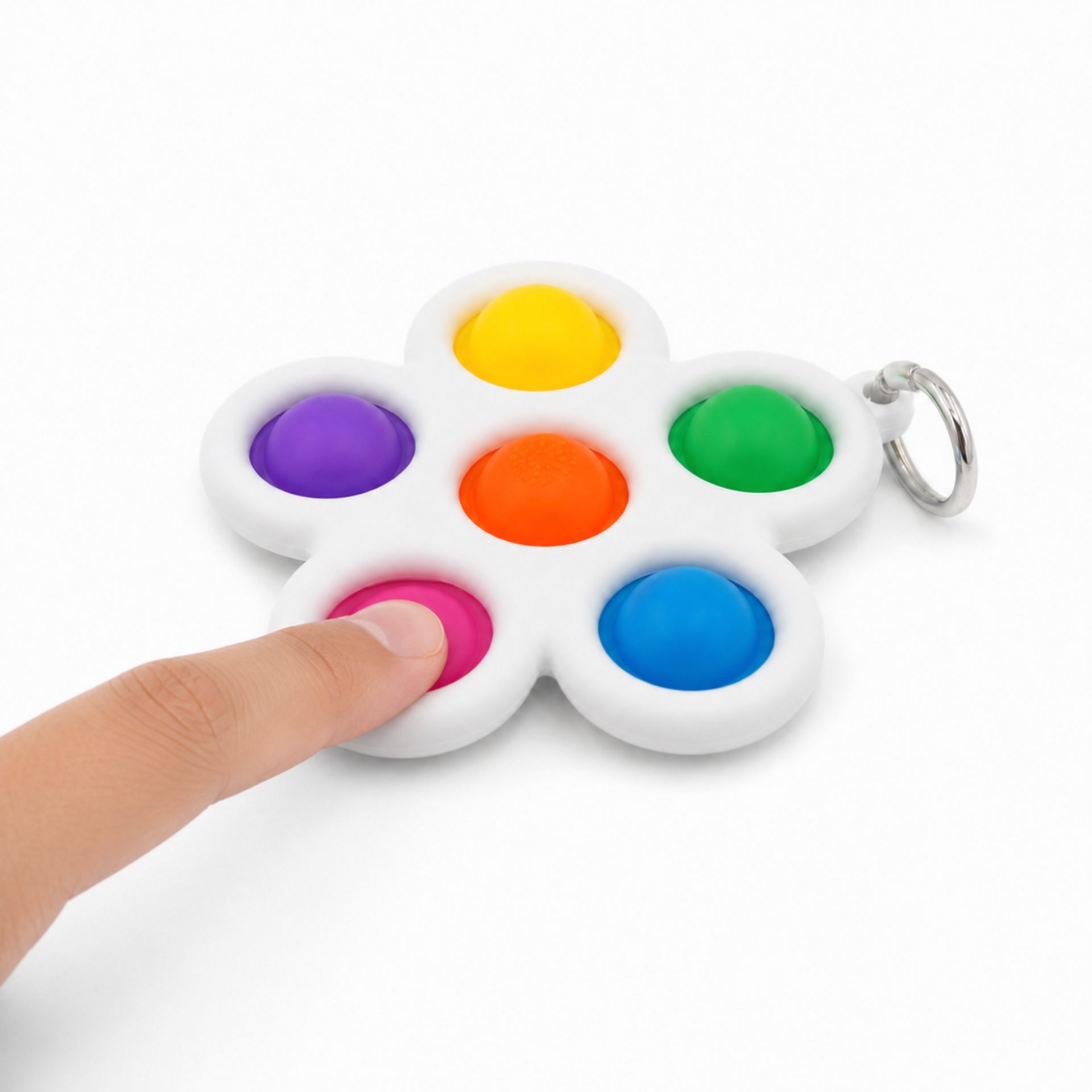 Breloc Jucarie Fidget Floare Silicon