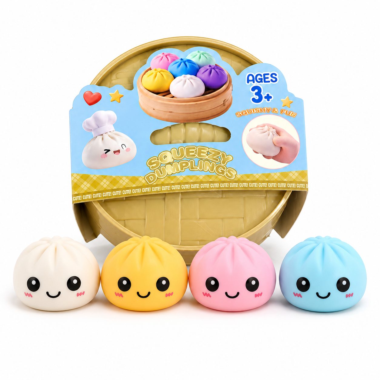 Jucarie Dumpling Squishy multicolor