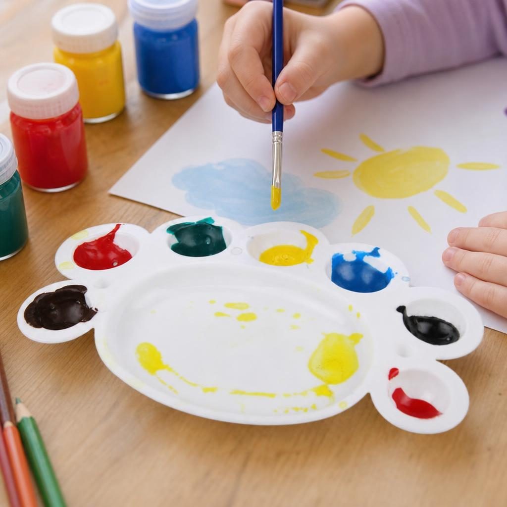 Children's Paint Palette - TSP-0702 (White)