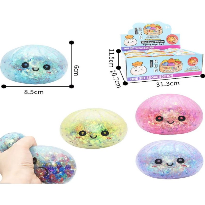 Jucarie Dumpling Squishy multicolor 8.5 cm