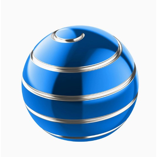 Sfera Fidget Spinner Metalic Albastru