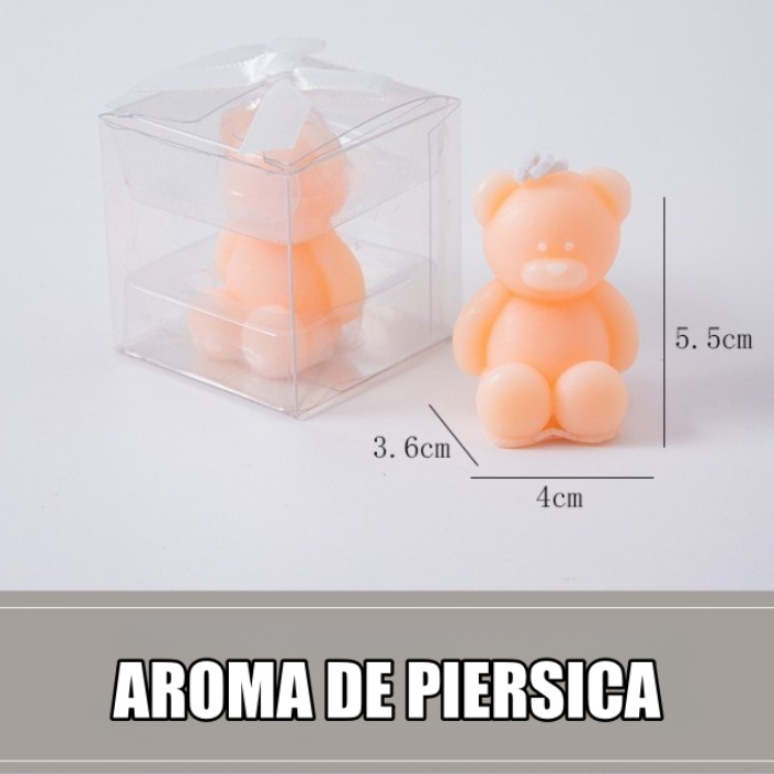 Lumanare parfumata , Model Ursulet, Portocalie