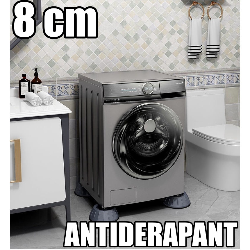 set de 4 picioare pentru masina de spalat 8 cm